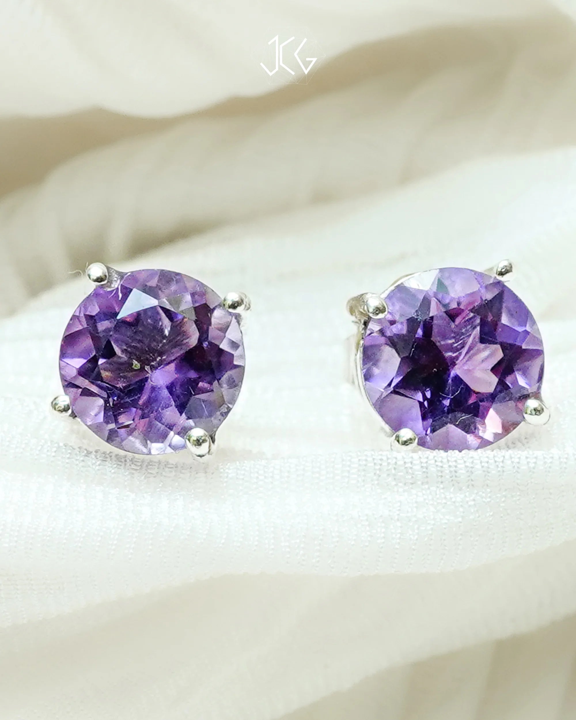 Amethyst Earrings - Jaipur Crystal Gems